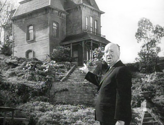 Alfred Hitchcock and Bates home set - from the film's trailer (1)