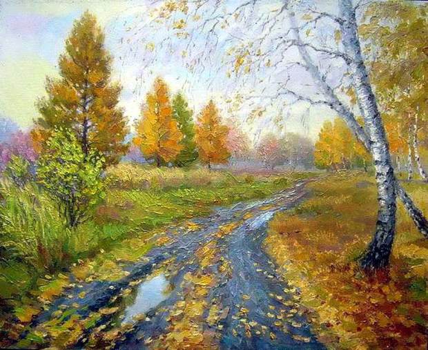 Zaozersky Vitali. Autumn thaw